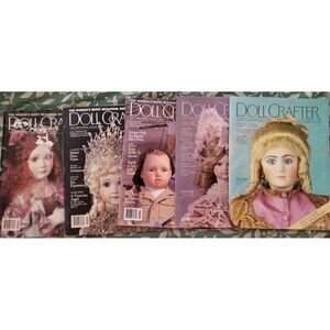 5 Vintage Doll Crafter Magazines Feb & Oct 1987- July 1993- Jan & Feb 1994